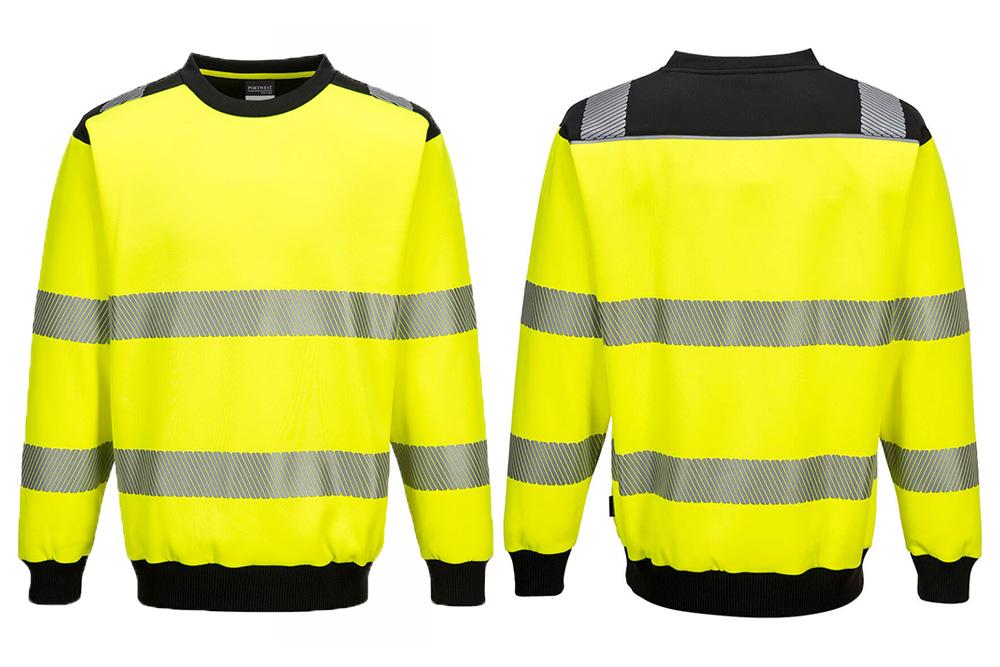 Picture of Portwest Hi-Vis Crew Neck Sweatshirt