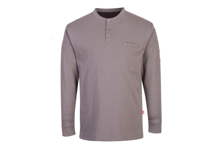 Picture of Portwest FR Antistatic Henley Long Sleeve Shirt