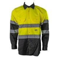Portwest Two Tone Long Sleeve Button Up Work Shirt