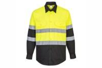 Picture of Portwest Two Tone Long Sleeve Button Up Work Shirt