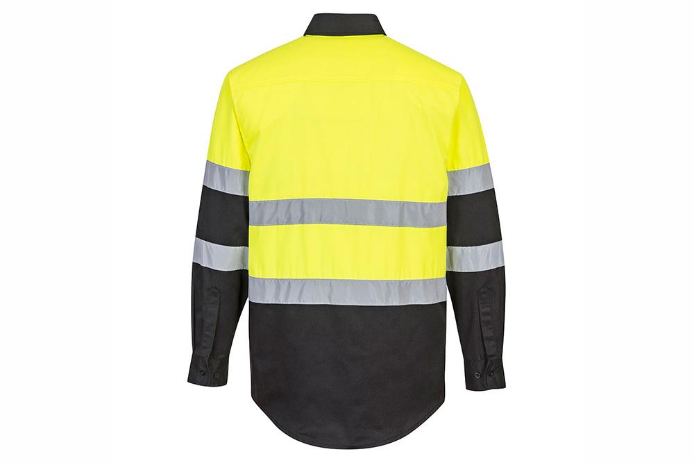 Picture of Portwest Two Tone Long Sleeve Button Up Work Shirt