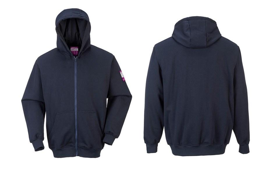 Picture of Portwest FR Zipper Front Hooded Sweatshirt