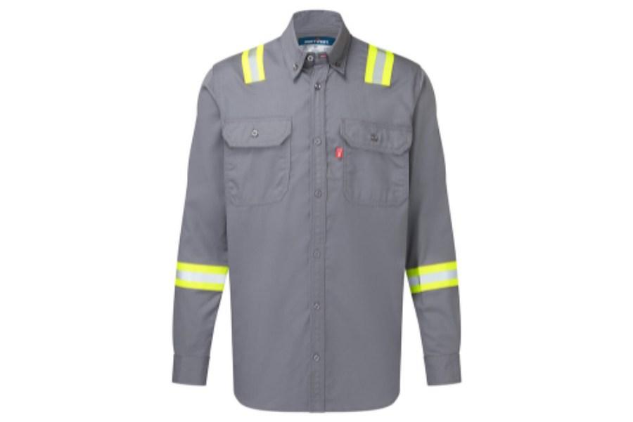 Picture of Portwest Bizflame 88/12 FR Long Sleeve Button Down Shirt