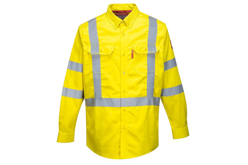 Picture of Portwest Bizflame 88/12 FR Hi-Vis Long Sleeve Shirt