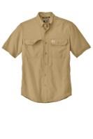 Carhartt Force Solid Short Sleeve Button-Up Shirt Feature Close-up