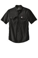 Carhartt Force Solid Short Sleeve Button-Up Shirt Close Up Detail