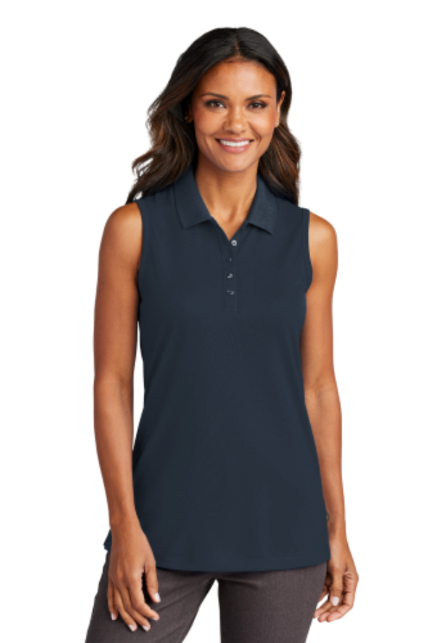 Port Authority Women's Dry Zone UV Micro-Mesh Sleeveless Polo Perspective View
