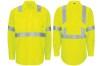 Picture of Red Kap Hi-Vis Long Sleeve Oilblok Class 3 Ripstop Work Shirt
