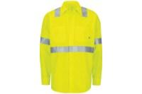 Picture of Red Kap Hi-Vis Long Sleeve Oilblok Class 3 Ripstop Work Shirt