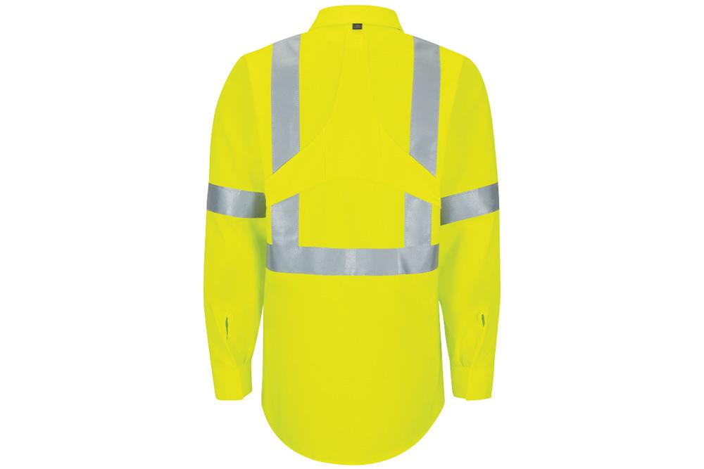 Picture of Red Kap Hi-Vis Long Sleeve Oilblok Class 3 Ripstop Work Shirt