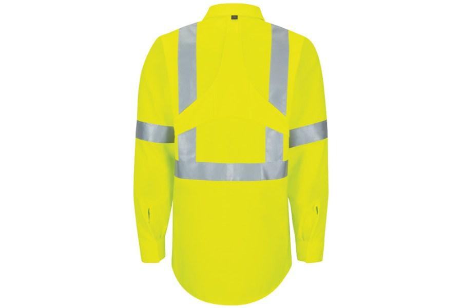 Picture of Red Kap Hi-Vis Long Sleeve Oilblok Class 3 Ripstop Work Shirt