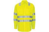 Picture of Red Kap Hi-Vis Long Sleeve Oilblok Class 3 Ripstop Work Shirt