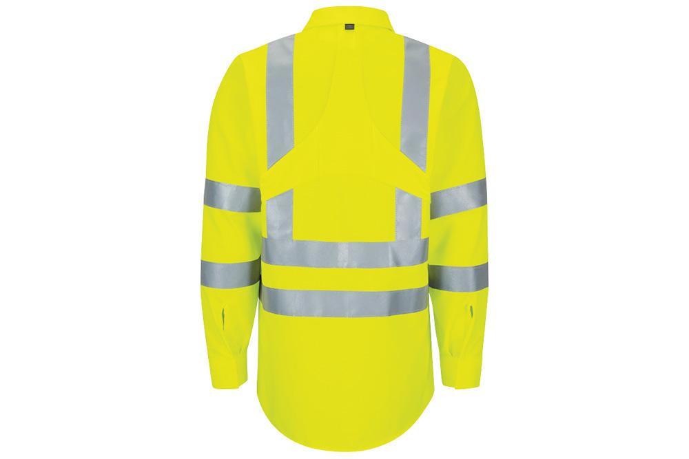 Picture of Red Kap Hi-Vis Long Sleeve Oilblok Class 3 Ripstop Work Shirt