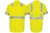 Picture of Red Kap Hi-Vis Short Sleeve Oilblok Class 3 Ripstop Work Shirt