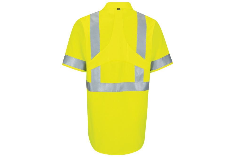 Picture of Red Kap Hi-Vis Short Sleeve Oilblok Class 3 Ripstop Work Shirt