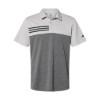 Picture of Adidas Heathered Colorblocked 3-Stripes Polo