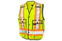 Tough Duck Safety Surveyor Vest Close Up Detail