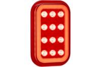 Picture of Maxxima 3"x5" Red Rectangular STT - Glow Edge