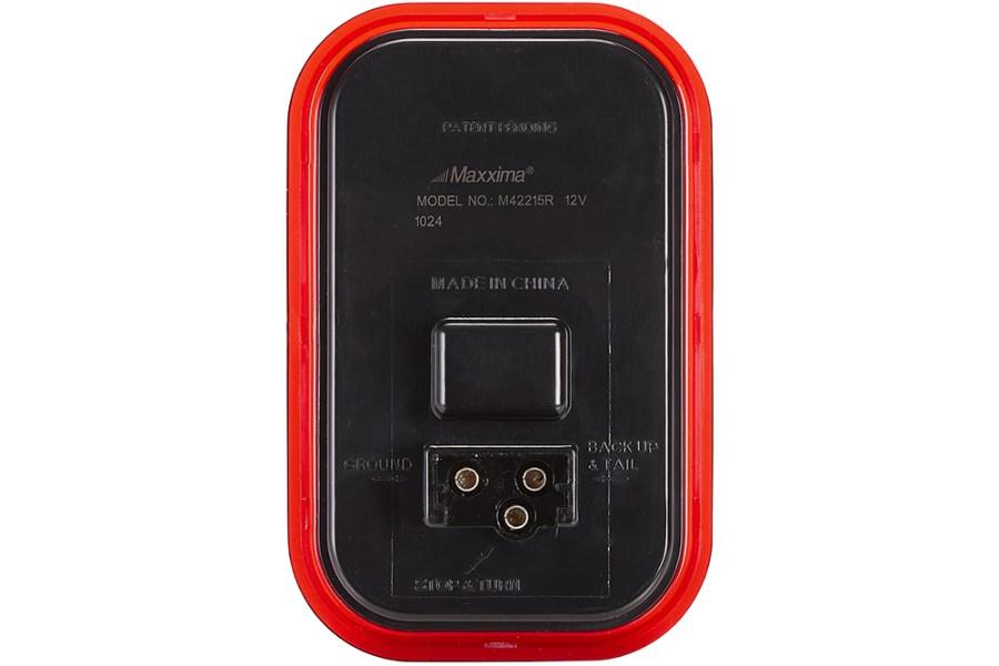 Picture of Maxxima 3"x5" Red Rectangular STT - Glow Edge