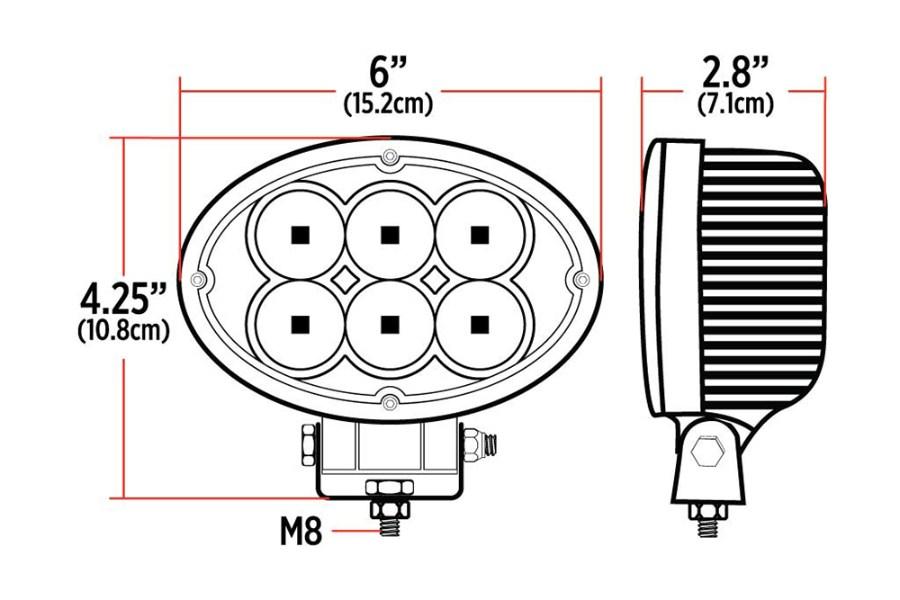 Picture of Trux 6" Oval Work Light - 5400 Lumens