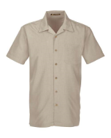 Harriton Men's Barbados Textured Camp Shirt