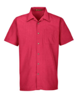 Picture of Harriton Men's Barbados Textured Camp Shirt