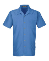 Picture of Harriton Men's Barbados Textured Camp Shirt