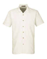 Picture of Harriton Men's Barbados Textured Camp Shirt
