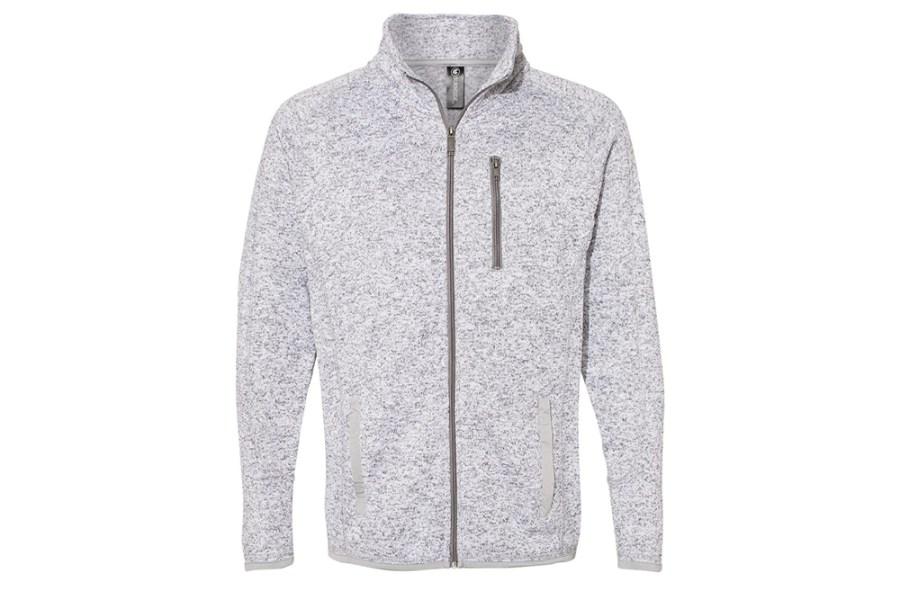 Picture of Burnside Sweater Knit Jacket, Heather Grey, 2XL