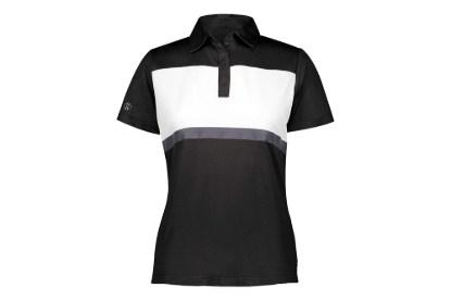 Picture of Holloway Women's Prism Bold Polo, Black/White, XL