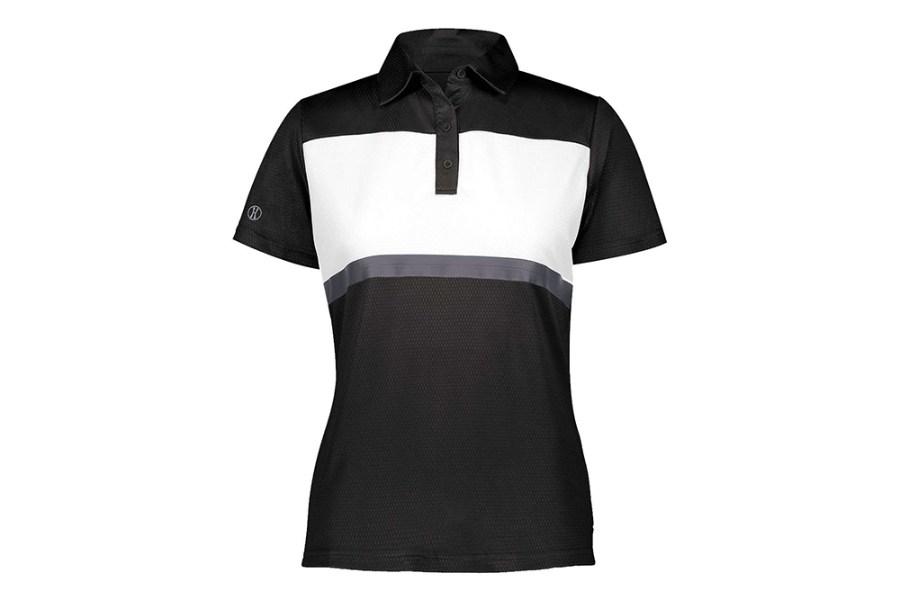 Picture of Holloway Women's Prism Bold Polo, Black/White, XL