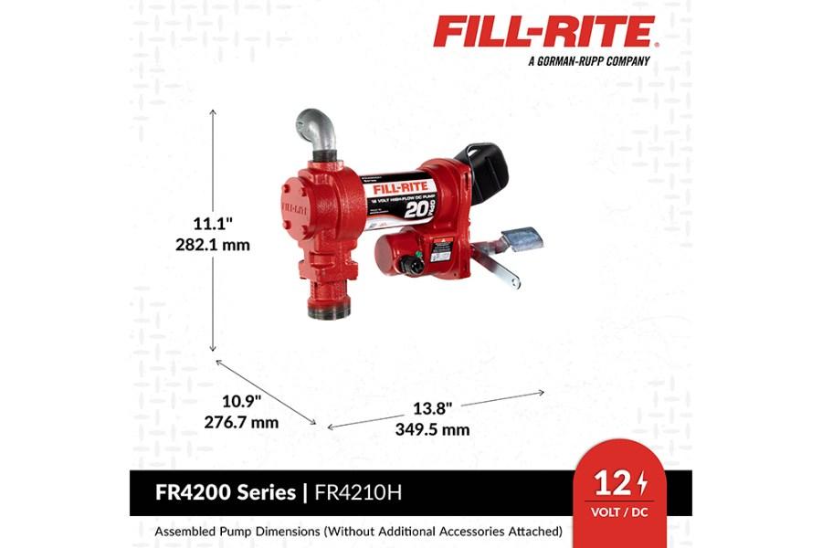 Picture of Fill-Rite 12V DC 20 GPM Fuel Transfer Pump with Nozzle