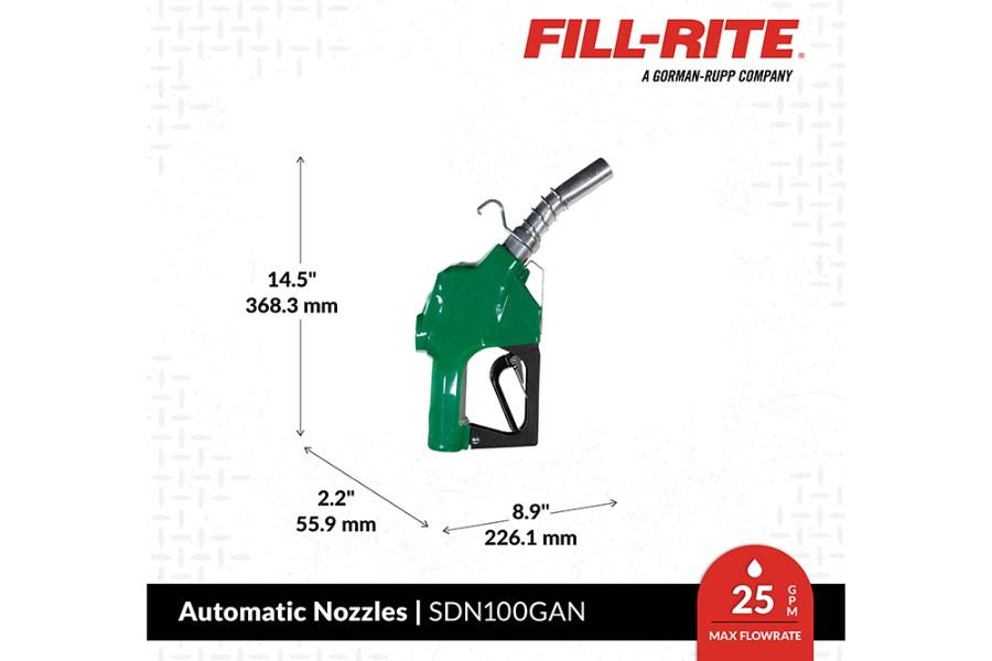 Picture of Fill-Rite SD Series Green Automatic Diesel Spout Nozzle