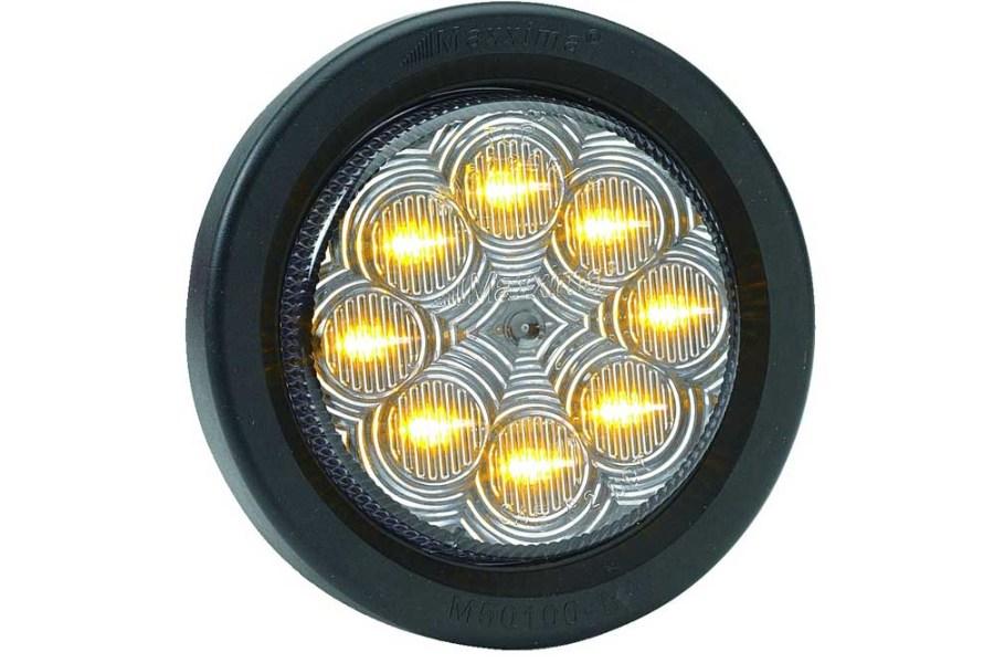 Picture of Maxxima 2" Round LED Clearance Light with Clearn Lens, Grommet and Short Wire
