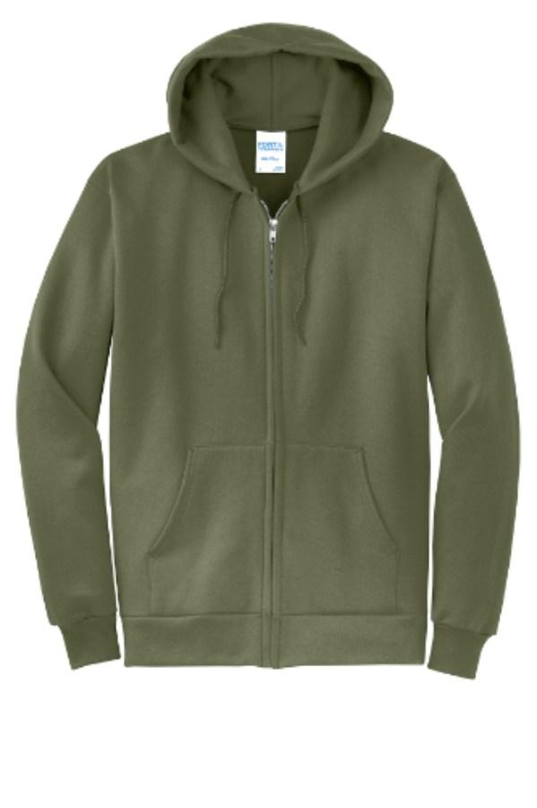 Picture of Port & Company Core Fleece Full-Zip Hooded Sweatshirt