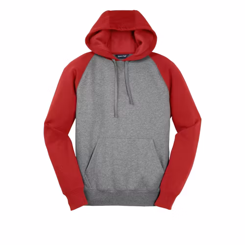 Picture of Sport-Tek Raglan Colorblock Pullover Hooded Sweatshirt