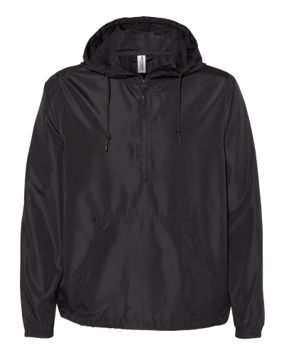 Picture of Independent Trading Co Unisex Lightweight Quarter-Zip Windbreaker Pullover Jacket