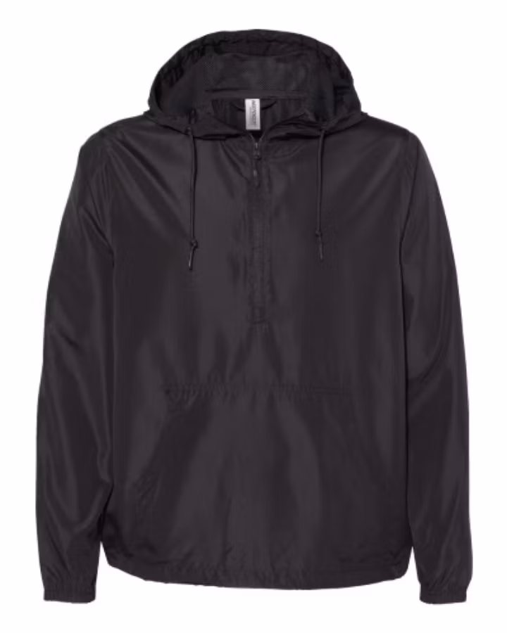 Picture of Independent Trading Co Unisex Lightweight Quarter-Zip Windbreaker Pullover Jacket