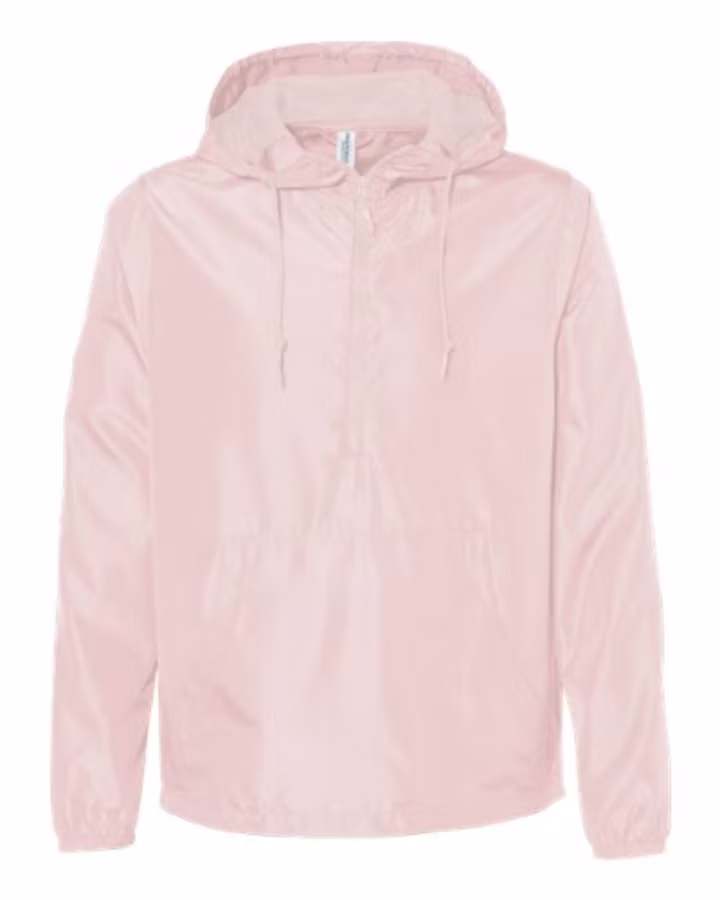 Picture of Independent Trading Co Unisex Lightweight Quarter-Zip Windbreaker Pullover Jacket