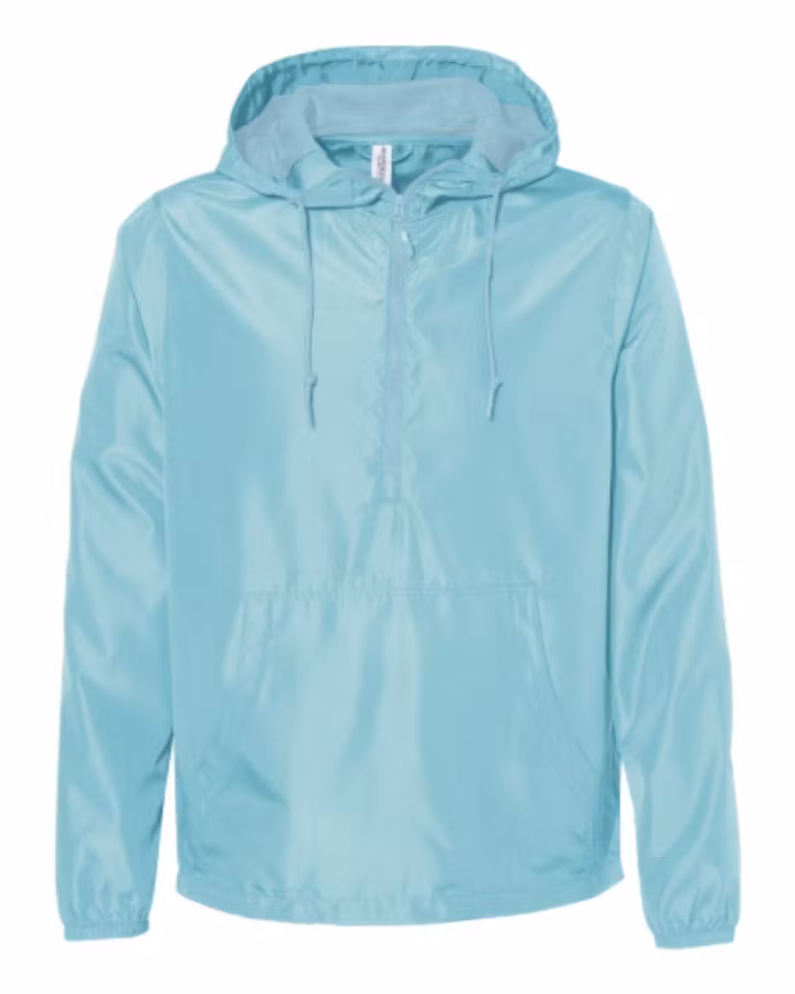 Picture of Independent Trading Co Unisex Lightweight Quarter-Zip Windbreaker Pullover Jacket