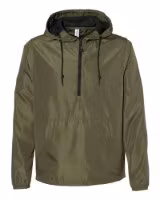 Picture of Independent Trading Co Unisex Lightweight Quarter-Zip Windbreaker Pullover Jacket