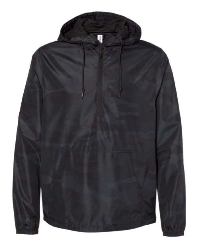 Picture of Independent Trading Co Unisex Lightweight Quarter-Zip Windbreaker Pullover Jacket
