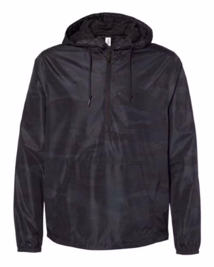 Picture of Independent Trading Co Unisex Lightweight Quarter-Zip Windbreaker Pullover Jacket