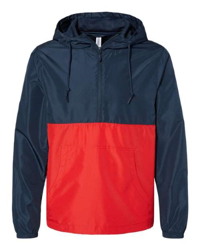 Picture of Independent Trading Co Unisex Lightweight Quarter-Zip Windbreaker Pullover Jacket