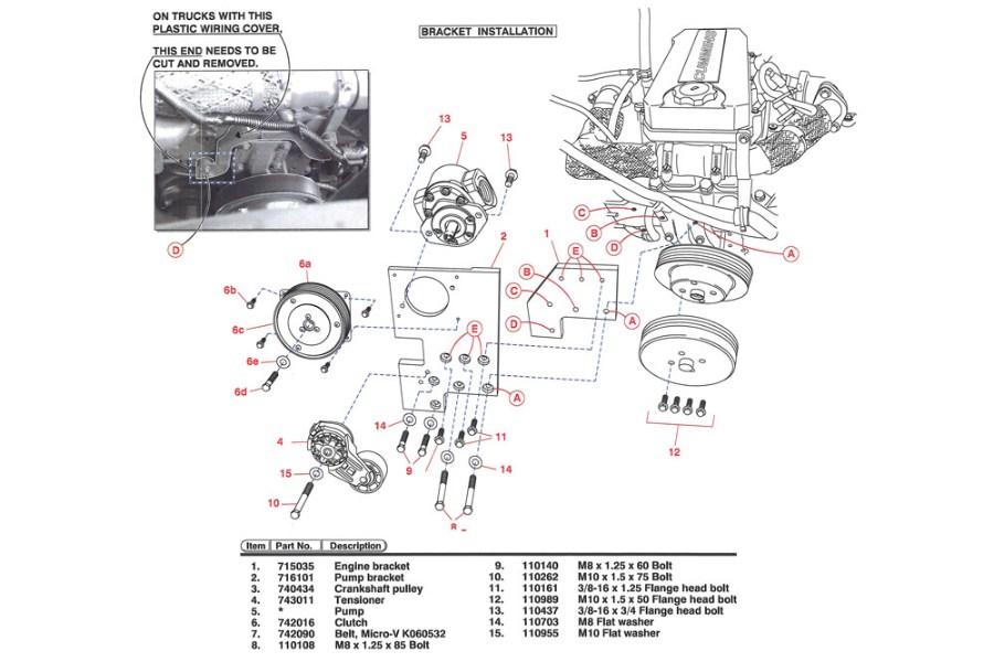Picture of DewEze A Clutch Pump Mt Kit Freightliner M2 2011-2025 Side Port Complete Kit