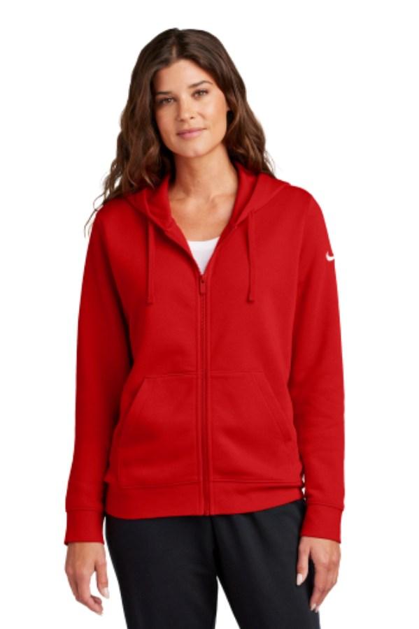 Picture of Nike Women's Club Fleece Sleeve Swoosh Full-Zip Hoodie