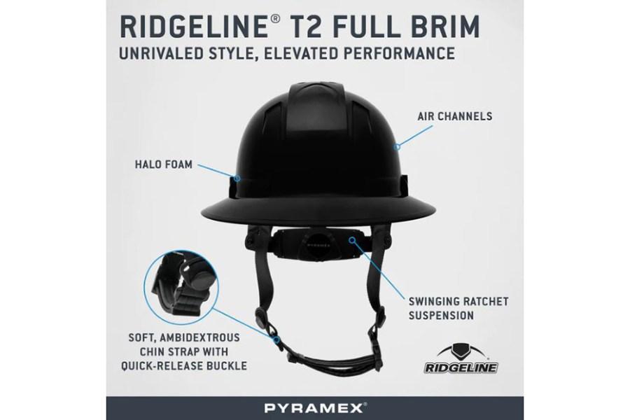 Picture of Pyramex Ridgeline T2 Series Type II Full Brim Safety Helmet