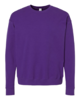 Tultex Unisex Fleece Crewneck Sweatshirt Close Up Detail