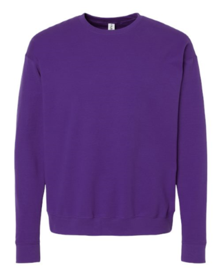 Tultex Unisex Fleece Crewneck Sweatshirt Close Up Detail