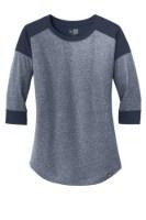 Picture of New Era Women's Heritage Blend 3/4-Sleeve Baseball Raglan Tee